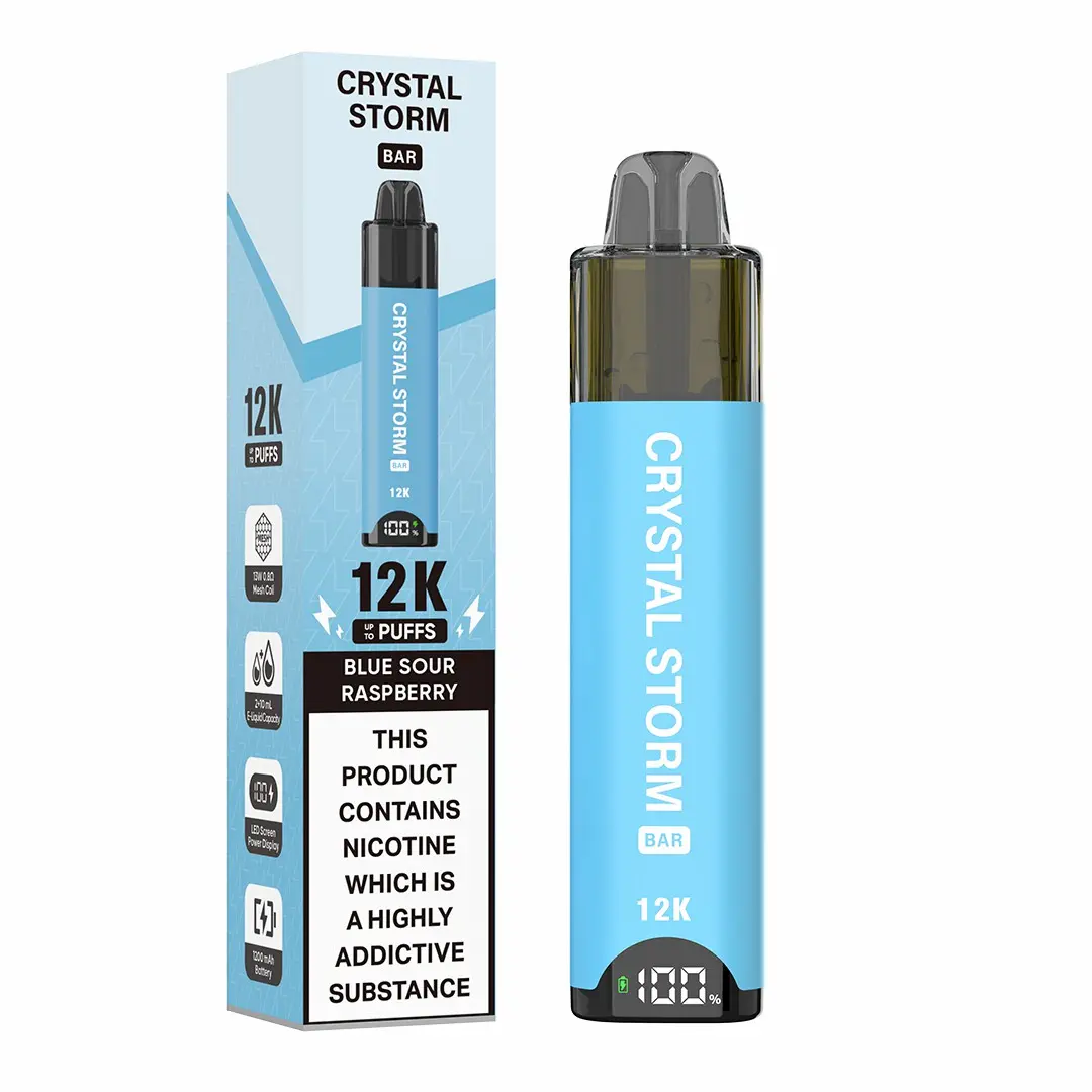 Crystal Storm Bar 12K Prefilled Pod Kit - Blue Sour Raspberry